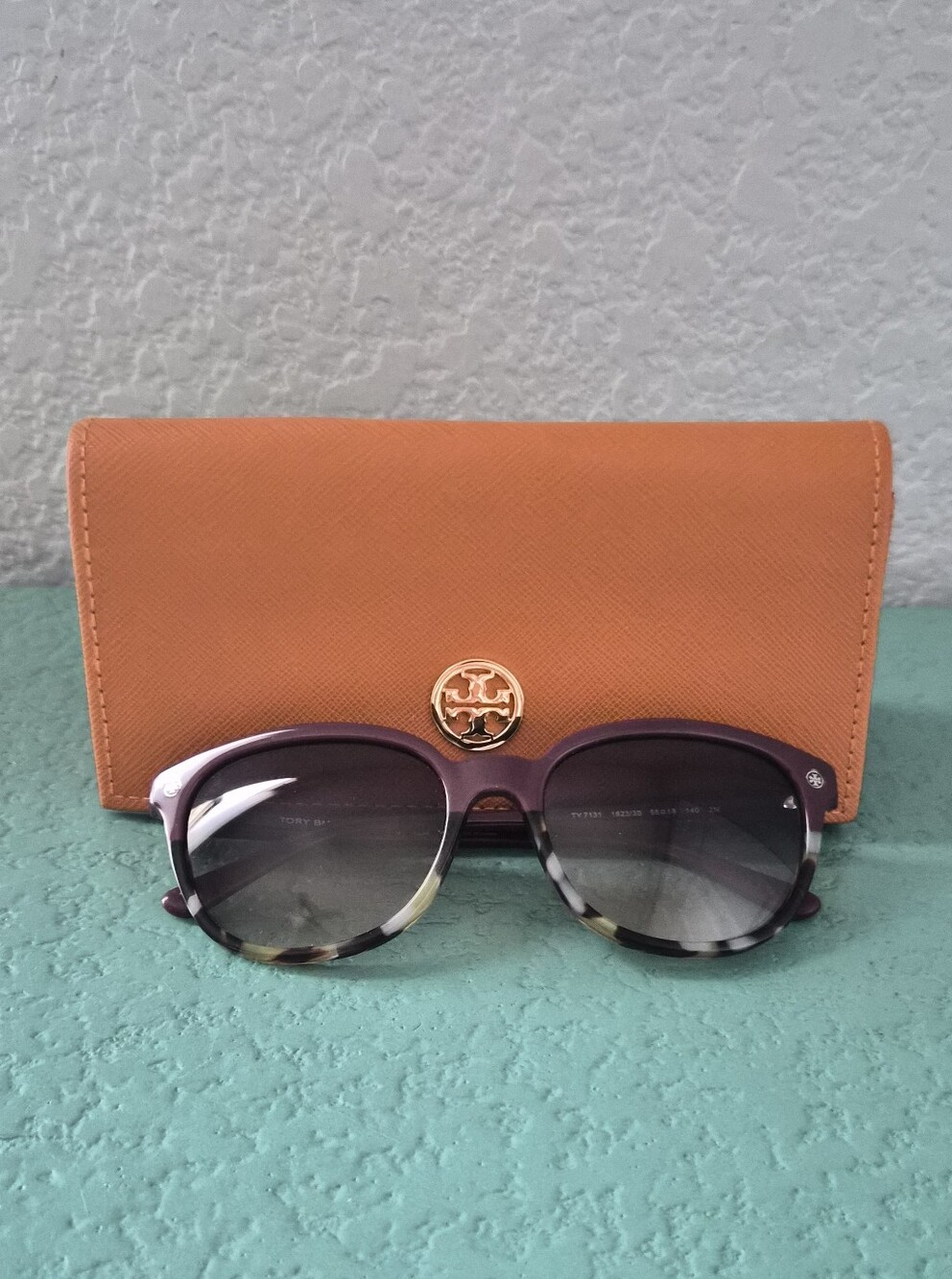 Tory Burch Burgundy Tortoise Oversized Sunglasses Quiet Luxury